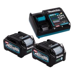 MAKITA ΣΕΤ 2 ΜΠΑΤΑΡΙΕΣ 40V/2.5AH ΚΑΙ ΦΟΡΤΙΣΤΗΣ 191J81-6