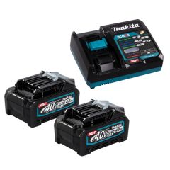 MAKITA ΣΕΤ 2 ΜΠΑΤΑΡΙΕΣ 40V/4.0AH ΚΑΙ ΦΟΡΤΙΣΤΗΣ 191J97-1