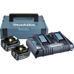 MAKITA ΦΟΡΤΙΣΤΗΣ+ 2 ΜΠΑΤΑΡΙΕΣ 18V 197629-2