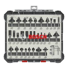 BOSCH Σετ Φρέζες για Ρούτερ 8mm - 30 Τεμαχίων 2607017475