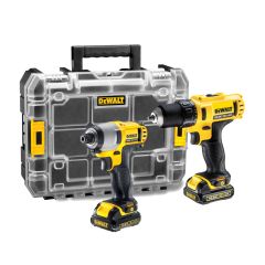 DEWALT ΣΕΤ ΔΡΑΠΑΝΟΚΑΤΣΑΒΙΔΟ & ΠΑΛΜΙΚΟ ΚΑΤΣΑΒΙΔΙ 10.8V ΜΕ 2 ΜΠΑΤΑΡΙΕΣ 2AH ΚΑΙ ΘΗΚΗ DCK211D2T-QW