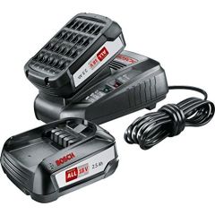 BOSCH - ΣΕΤ 2 ΜΠΑΤΑΡΙΕΣ ΛΙΘΙΟΥ 18V, 2,5Ah ΚΑΙ ΦΟΡΤΙΣΤΗΣ 1600A011LD