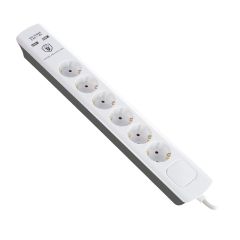 BULLE ΠΟΛΥΠΡΙΖΟ ΜΕ ΠΡΟΣΤΑΣΙΑ 6 ΘΕΣΕΩΝ 1,5m +2x USB 607052