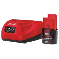 MILWAUKEE ΜΠΑΤΑΡΙΑ 12V 2.0 AH ΦΟΡΤΙΣΤΗΣ C12 C M12™ NRG-201 4933451900