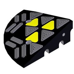NEXT SYSTEMS ΑΚΡΙΑΝΟ ΤΜΗΜΑ ΡΑΜΠΑΣ ΠΕΖΟΔΡΟΜΙΟΥ ΥΨΟΥΣ 10CM KDH-UP-1E