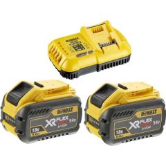 DEWALT XR FLEXVOLT ΠΟΛΥΦΟΡΤΙΣΤΗΣ ΜΕ 2 x 9.0Ah ΜΠΑΤΑΡΙΕΣ DCB118X2