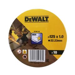 DEWALT ΔΙΣΚΟΣ ΚΟΠΗΣ INOX 125MM 10 ΤΕΜΑΧΙΩΝ DT3507-QZ