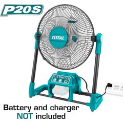 TOTAL ΑΝΕΜΙΣΤΗΡΑΣ ΡΕΥΜΑΤΟΣ - ΜΠΑΤΑΡΙΑΣ ΛΙΘΙΟΥ 20V SOLO TFALI2001