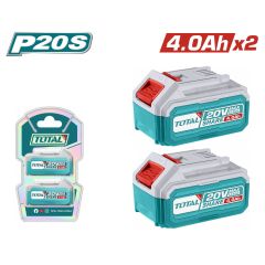 TOTAL ΕΠΑΓΓΕΜΠΑΤΙΚΟ ΣΕΤ 2τεμ ΜΠΑΤ. TFBLI2002 Li-ion 20V / 4Ah TOSLI240312E