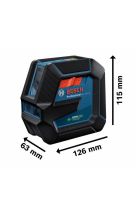 BOSCH ΛΕΪΖΕΡ ΓΡΑΜΜΩΝ GLL 2-15 G PROFESSIONAL ΜΕ ΣΤΗΡΙΓΜΑ LB 10 0601063W00