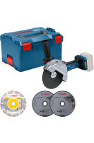 BOSCH ΓΩΝΙΑΚΟΣ ΛΕΙΑΝΤΗΡΑΣ ΜΠΑΤΑΡΙΑΣ BITURBO GWS 18V-180 P PROFESSIONAL SOLO 06019H6L02