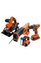 BLACK AND DECKER SET ΕΡΓΑΛΕΙΩΝ ΔΡΑΠΑΝΟ ΠΑΛΙΝΔΡΟΜΙΚΟ ΠΡΙΟΝΙ ΚΑΙ ΦΑΚΟΣ BDC4KITB