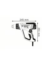BOSCH ΠΙΣΤΟΛΙ ΘΕΡΜΟΥ ΑΕΡΑ GHG 23-66 2300W ΜΕ ΕΞΑΡΤΗΜΑΤΑ ΣΕ ΒΑΛΙΤΣΑΚΙ 06012A6300