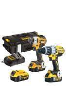 DEWALT 18V 5.0AH XR BRUSHLESS ΚΡΟΥΣΤΙΚΟ ΔΡΑΠΑΝΟΚΑΤΣΑΒΙΔΟ & ΠΑΛΜΙΚΟ ΚΑΤΣΑΒΙΔΙ (Με 3 μπαταρίες) DCK276P3-QW