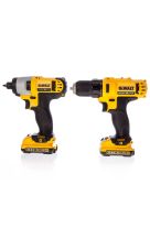 DEWALT ΣΕΤ ΔΡΑΠΑΝΟΚΑΤΣΑΒΙΔΟ & ΠΑΛΜΙΚΟ ΚΑΤΣΑΒΙΔΙ 10.8V ΜΕ 2 ΜΠΑΤΑΡΙΕΣ 2AH ΚΑΙ ΘΗΚΗ DCK211D2T-QW
