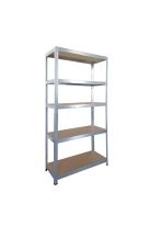 UNIMAC ΡΑΦΙΕΡΑ ΜΕΤΑΛΛΙΚΗ 75x30x172 ΓΑΛΒ. 75kg 5 ΡΑΦΙΑ MDF 610417