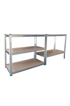 UNIMAC ΡΑΦΙΕΡΑ ΜΕΤΑΛΛΙΚΗ 100x50x200 ΓΑΛΒ. 300kg 5 ΡΑΦΙΑ MDF 610418
