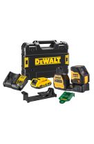 DEWALT ΛΕΪΖΕΡ ΣΤΑΥΡΟΥ ΑΥΤΟΑΛΦΑΔΙΑΖΟΜΕΝΟ ΠΡΑΣΙΝΗΣ ΠΡΟΒΟΛΗΣ ΜΠΑΤΑΡΙΑΣ 12/18V Li-Ion (1x2.0Ah) DCE088D1G18-QW
