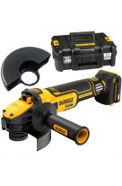 DEWALT ΓΩΝΙΑΚΟΣ ΤΡΟΧΟΣ 125mm 18V XR ΡΥΘΜΙΖΟΜΕΝΗΣ ΤΑΧΥΤΗΤΑΣ SOLO DCG409VSNT-XJ