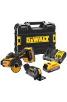 DEWALT ΓΩΝΙΑΚΟΣ ΤΡΟΧΟΣ-ΚΟΦΤΗΣ 76MM 18V XR BRUSHLESS POWERSTACK LI-ION DCS438E2T-QW