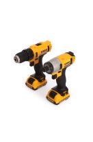 DEWALT ΣΕΤ ΔΡΑΠΑΝΟΚΑΤΣΑΒΙΔΟ & ΠΑΛΜΙΚΟ ΚΑΤΣΑΒΙΔΙ 10.8V ΜΕ 2 ΜΠΑΤΑΡΙΕΣ 2AH ΚΑΙ ΘΗΚΗ DCK211D2T-QW