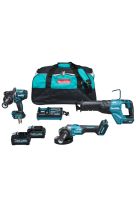 MAKITA ΣΕΤ 3 ΕΡΓΑΛΕΙΩΝ COMBO (DF001G + GA005G + JR001G) XGT® 40Vmax/4.0Ah DK0159G301