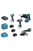 MAKITA PROMO 4 ΕΡΓΑΛΕΙΩΝ 18V (3X5.0Ah) DLX4195JX1