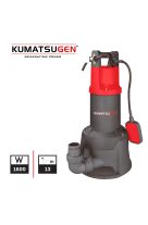 KUMATSUGEN ΑΝΤΛΙΑ ΑΚΑΘΑΡΤΩΝ ΥΨΗΛΗΣ ΠΑΡΟΧΗΣ 1600W,13M,23000L/H KWP135 081388