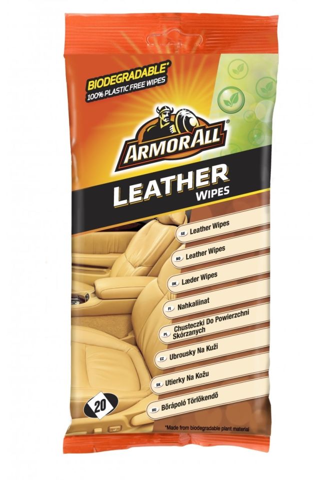 ΥΓΡΑ ΜΑΝΤΗΛΑΚΙΑ ΓΙΑ ΔΕΡΜΑΤΑ LEATHER FLOW WIPES 20 ΤΕΜ.