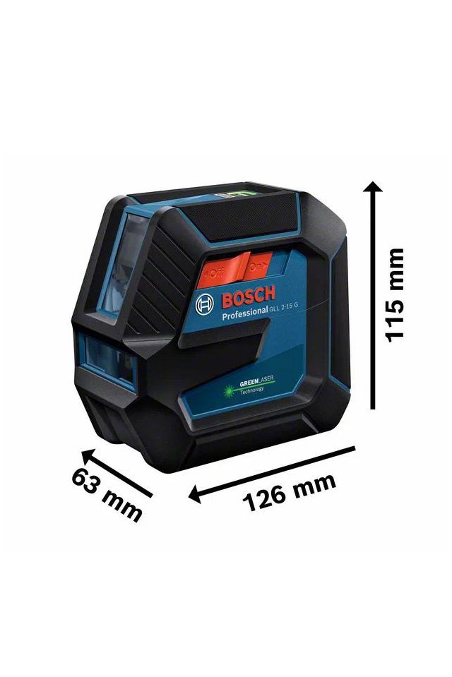 BOSCH ΛΕΪΖΕΡ ΓΡΑΜΜΩΝ GLL 2-15 G PROFESSIONAL ΜΕ ΣΤΗΡΙΓΜΑ LB 10 0601063W00