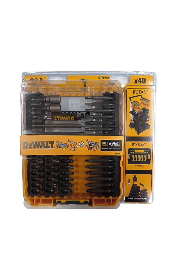 DEWALT ΣΕΤ 40 ΜΥΤΕΣ ΚΑΤΣΑΒΙΔΙΟΥ ALLEN / ΣΤΑΥΡΟΣ ΣΕΤ ΜΕ ΜΑΓΝΗΤΙΚΟ ΑΝΤΑΠΤΟΡΑ DT70702-QZ