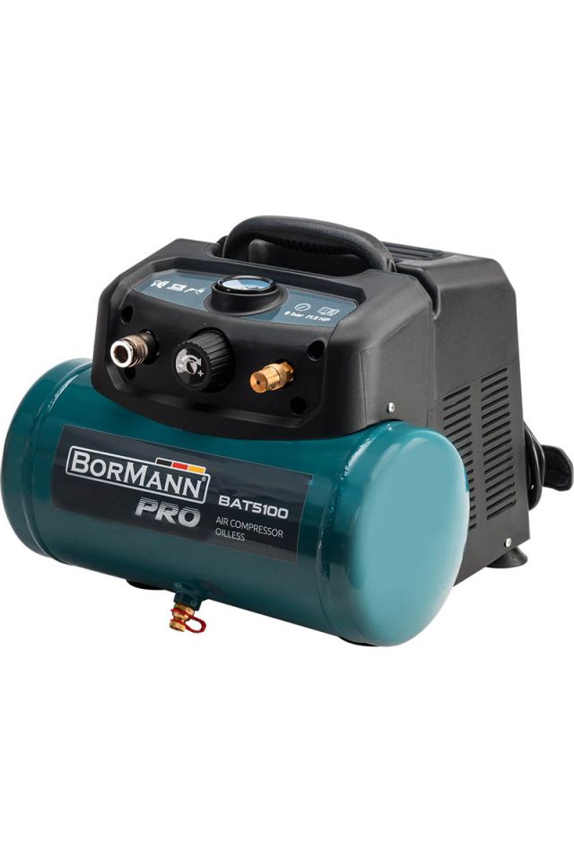 BORMANN Pro ΑΕΡΟΣΥΜΠΙΕΣΤΗΣ OIL-LESS 1.5Hp/6Lt  BAT5100 035541