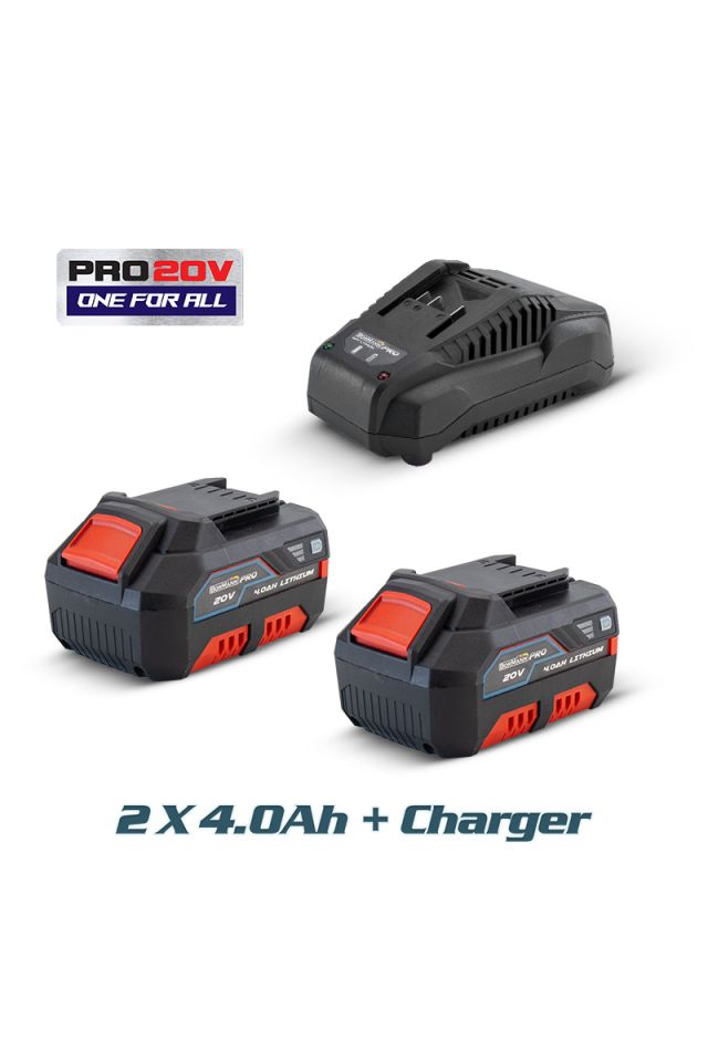 BORMANN Pro ΜΠΑΤΑΡΙΕΣ ΣΕΤ 2 Χ 4.0Ah KAI ΦΟΡΤΙΣΤΗΣ  BBP9108 053149