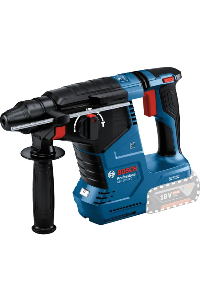 BOSCH ΠΕΡΙΣΤΡΟΦΙΚΟ ΠΙΣΤΟΛΕΤΟ ΜΠΑΤΑΡΙΑΣ ΜΕ SDS PLUS PRO GBH 18V-24 C (ΜΟΝΟ ΣΩΜΑ) 0611923000