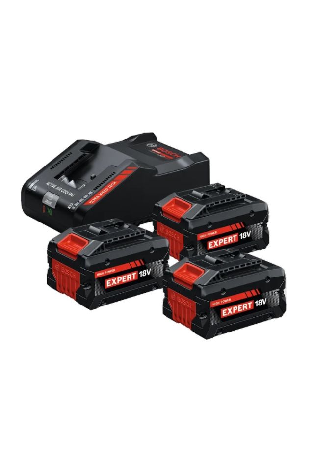 BOSCH ΣΕΤ ΦΟΡΤΙΣΤΗΣ & ΜΠΑΤΑΡΙΕΣ EXPERT 3 x EXBA18V-80  + EXAL18V-160 (18V Li-Ion 3x8.0Ah) 0615V0005R