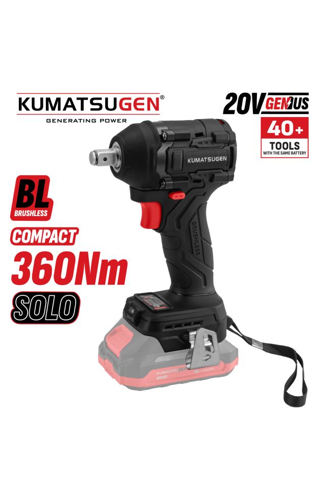 KUMATSUGEN ΜΠΟΥΛΟΝΟΚΛΕΙΔΟ COMPACT,BRUSHLESS MΠΑΤΑΡΙΑΣ 20V,LI-ION,360NM KDC130 (ΜΟΝΟ ΣΩΜΑ) 081272
