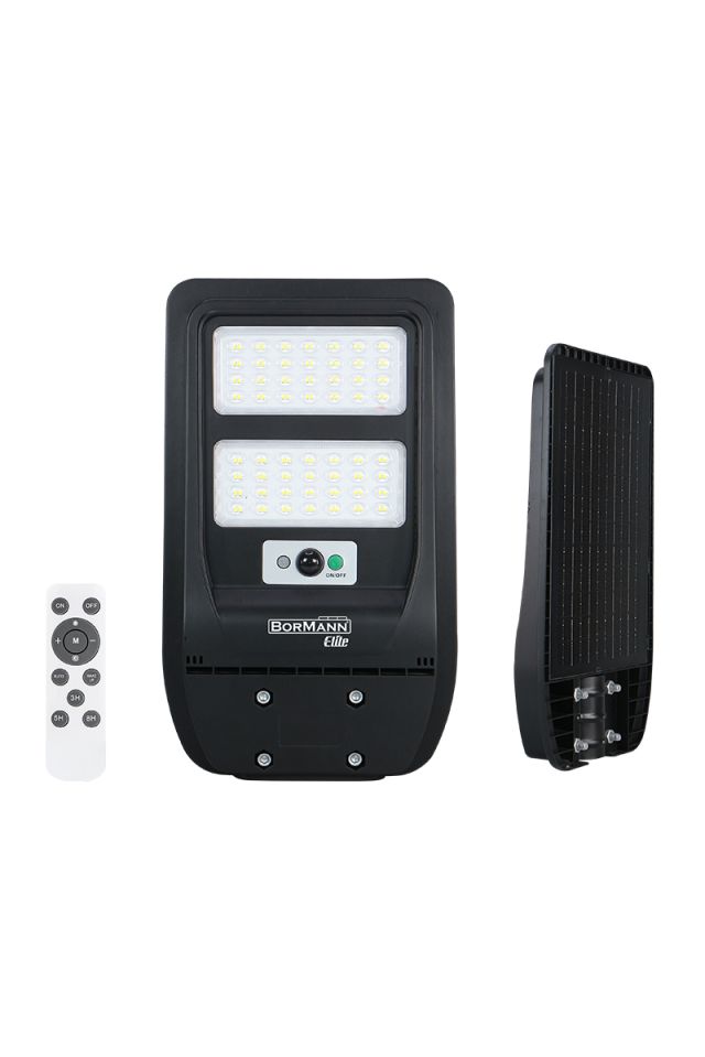 BORMANN ΗΛΙΑΚΟ ΦΩΤΙΣΤΙΚΟ ΔΡΟΜΟΥ LED 200W, ΑΔΙΑΒΡΟΧΟ ΜΕ ΦΩΤΟΒΟΛΤΑΪΚΟ ΠΑΝΕΛ ΕΝΣΩΜΑΤΩΜΕΝΟ BLF3200 082637