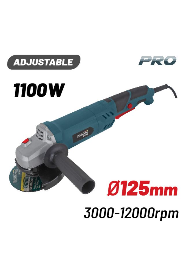 BORMANN PRO ΤΡΟΧΟΣ ΡΥΘΜΙΖΟΜΕΝΟΣ 1100W,Φ125MM BAG1105 082644