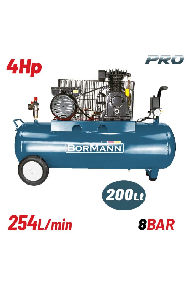 BORMANN ΑΕΡΟΣΥΜΠΙΕΣΤΗΣ ΙΜΑΝΤΑ 4HP/200LT 254LT/MIN BAT5018 082958