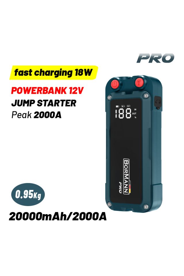 BORMANN PRO ΕΚΚΙΝΗΤΗΣ ΜΠΑΤΑΡΙΑΣ ΦΟΡΗΤΟΣ & POWERBANK 12V BBC9030 085577