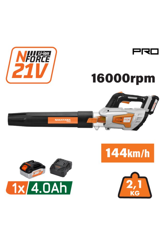 NAKAYAMA PRO ΦΥΣΗΤΗΡΑΣ ΜΠΑΤΑΡΙΑΣ 20V, LI-ION,1X4AH,16000RPM,144KM/H EC1641X4 086383