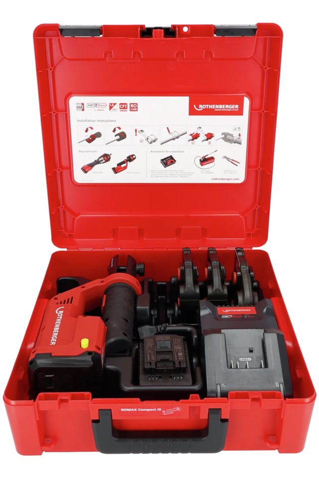 ROTHENBERGER ΠΡΕΣΑ COMPACT III Set TH16-20-26, 2Ah, EU, AMP 1000004280