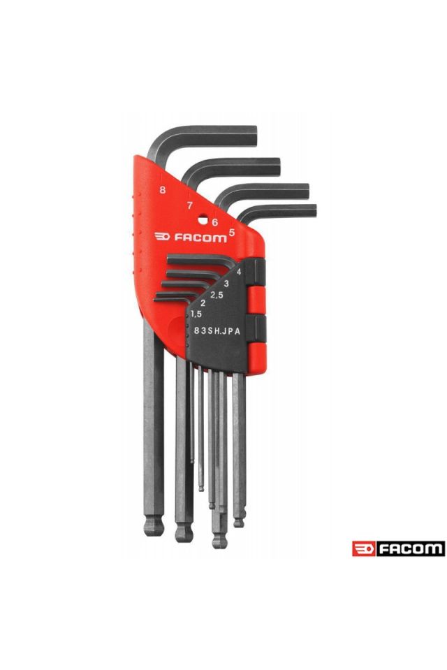 FACOM ΣΕΤ 9 ΚΛΕΙΔΙΑ ΜΑΚΡΙΑ ΕΞΑΓΩΝΑ 1,5-8MM 83SH.JPAAPF