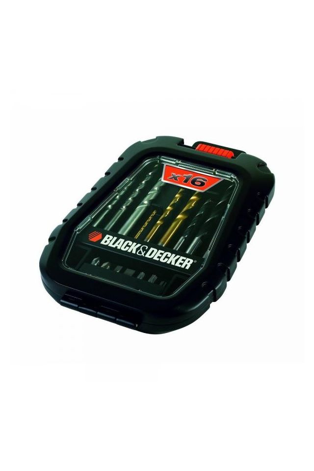 BLACK AND DECKER ΣΕΤ 16 ΤΕΜ  ΜΕ ΜΥΤΕΣ & ΤΡΥΠΑΝΙΑ ΤΙΤΑΝΙΟΥ + ΚΑΣΕΤΙΝΑ A7186-XJ