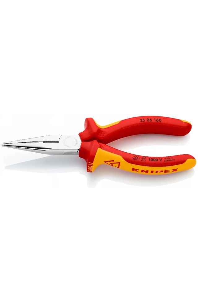 KNIPEX ΜΥΤΟΤΣΙΜΠΙΔΟ ΙΣΙΟ ΗΛΕΚΤΡΟΛΟΓΟΥ ΜΕ ΜΟΝΩΣΗ 1000V VDE 160mm 2506160