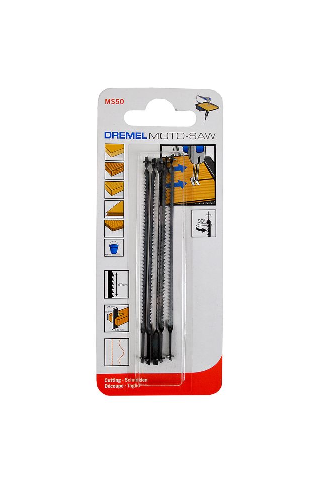 DREMEL MOTO-SAW ΠΡΙΟΝΟΛΑΜΑ ΚΟΠΗΣ ΞΥΛΟΥ ΓΕΝΙΚΗΣ ΧΡΗΣΗΣ (MS50) - 5 ΤΕΜΑΧΙΑ 2615MS50JA