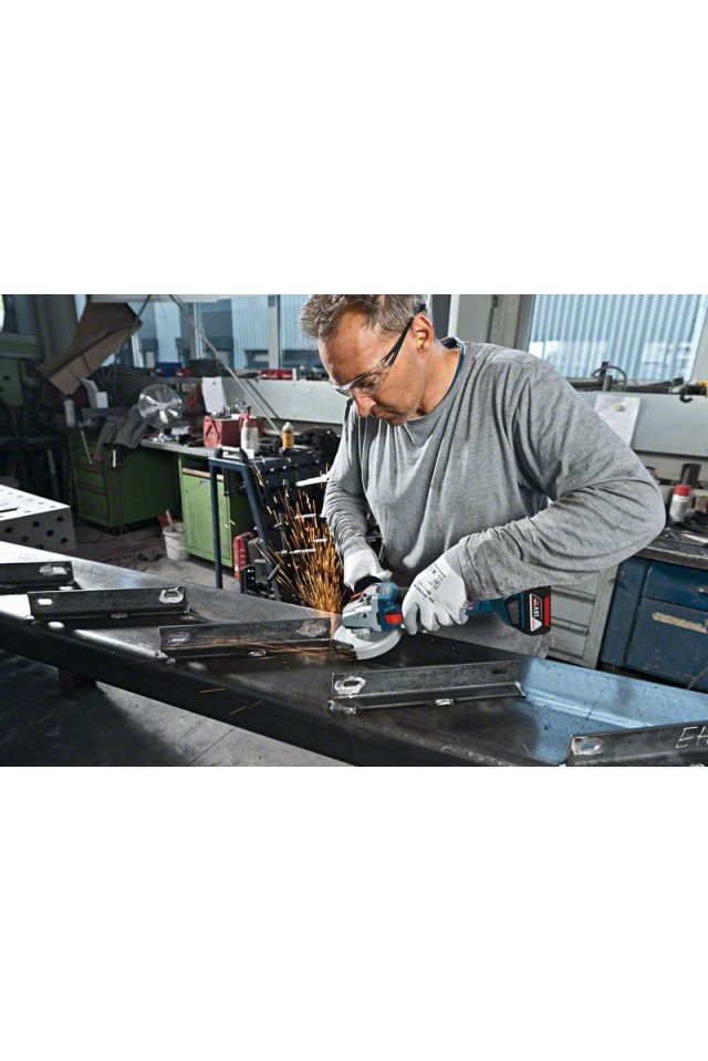 BOSCH ΓΩΝΙΑΚΟΣ ΛΕΙΑΝΤΗΡΑΣ ΜΠΑΤΑΡΙΑΣ GWS 18V-10 PROFESSIONAL 06019J4003