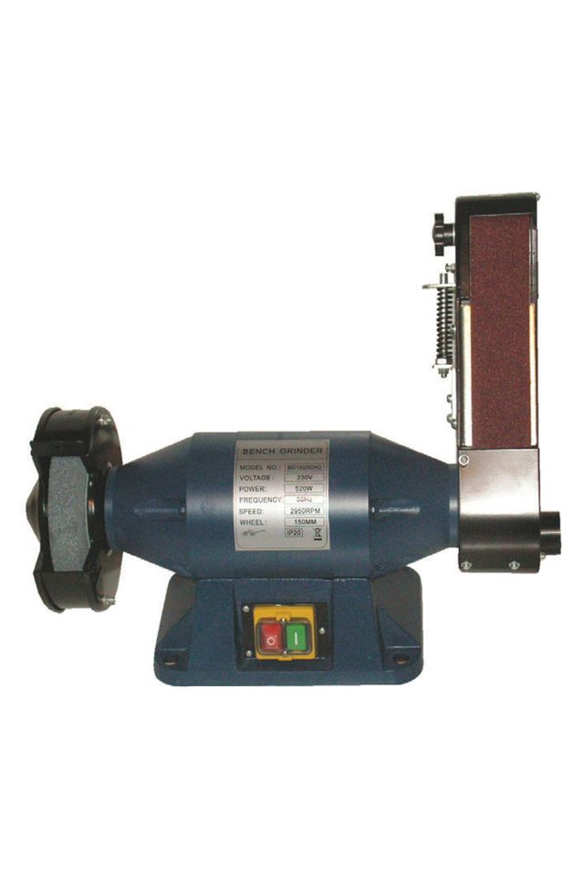 MAESTRO BG150-50H ΔΙΔΥΜΟΣ ΤΡΟΧΟΣ ΜΕ ΤΑΙΝΙΟΛΕΙΑΝΤΗΡΑ 150x25x12.7MM - 50x686 MM (520W) 420093