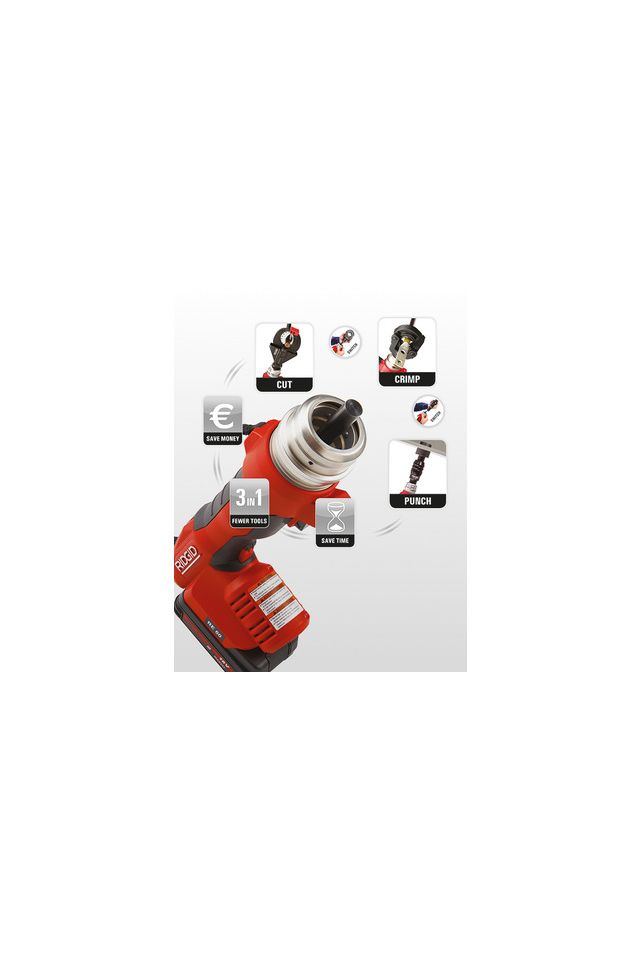 RIDGID ΠΡΕΣΑ ΣΥΣΦΙΞΗΣ ΜΠΑΤΑΡΙΑΣ RE 60 43613