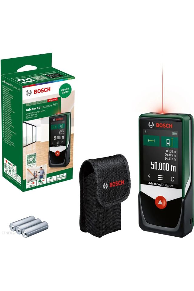 BOSCH ΨΗΦΙΑΚΟΣ ΜΕΤΡΗΤΗΣ ΑΠΟΣΤΑΣΕΩΝ ΜΕ ΛΕΪΖΕΡ ADVANCEDDISTANCE50C 0603672202